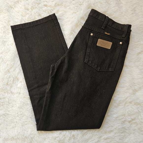 Wrangler Other - Wrangler Dark Brown Straight Leg Jeans Size 33x30